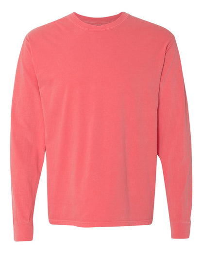 Comfort Colors Unisex Garment-Dyed Heavyweight Long Sleeve T-Shirt 6014 #color_Watermelon