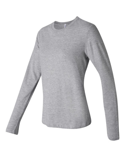 BELLA + CANVAS Women’s Jersey Long Sleeve Tee 6500 #color_Athletic Heather