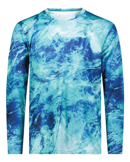 Holloway Men's Mossy Oak Momentum Long Sleeve T-Shirt 222836 #color_Equator