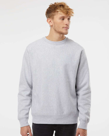 Independent Trading Co. Unisex Legend Premium Heavyweight Cross-Grain Crewneck Sweatshirt IND5000C #colormdl_Grey Heather