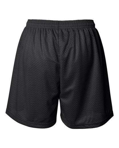 Badger Women's Pro Mesh 5" Shorts with Solid Liner 7216 #color_Black