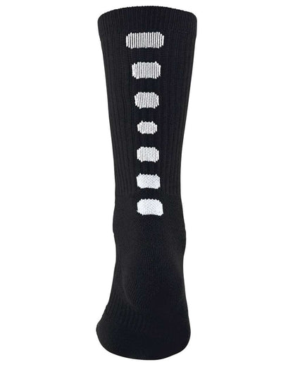 Augusta Sportswear Colorblocked Crew Socks 6091 #color_Black/ White