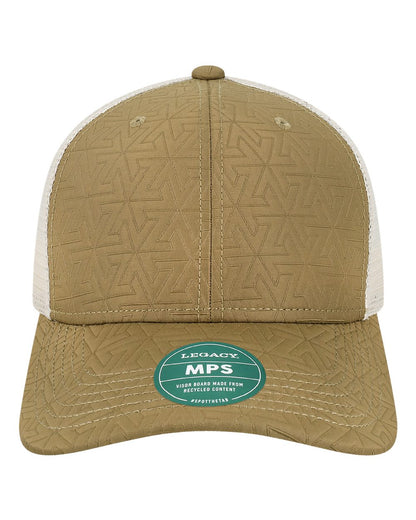 LEGACY Mid-Pro Snapback Trucker Cap MPS #color_Brown Z - Quilted