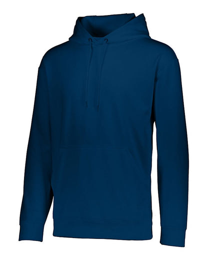 Augusta Sportswear Wicking Fleece Hooded Sweatshirt 5505 #color_Navy