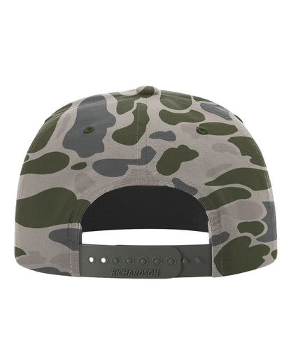 Richardson Printed Umpqua Cap 256P #color_Marsh Duck Camo/ Olive Green