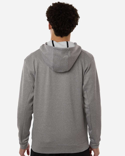 Adidas Men's Game & Go Fleece Full-Zip Hooded Sweatshirt AT208 #colormdl_Medium Grey Heather