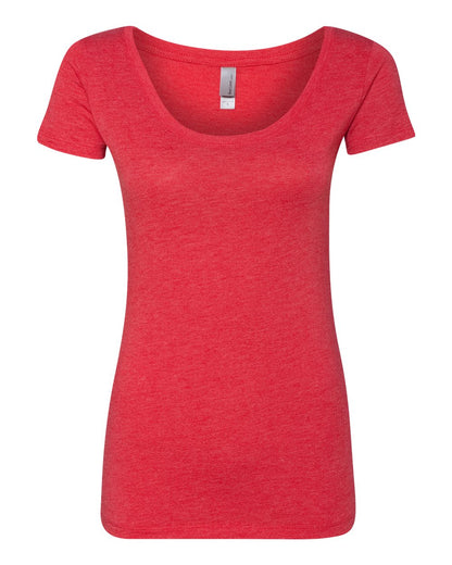 Next Level Women’s Triblend Scoop Neck T-Shirt 6730 #color_Vintage Red