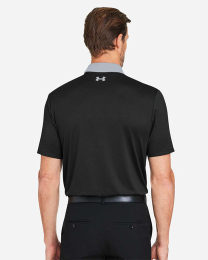 Under Armour Men's Performance 3.0 Colorblock Polo 1377375 #colormdl_Steel/ Black/ Steel