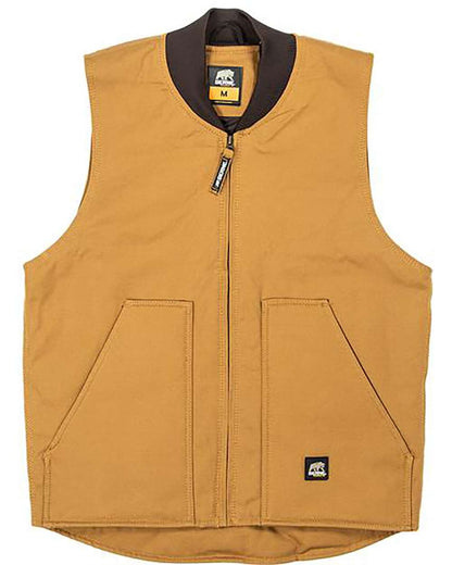 Berne Apparel Men's Workman's Duck Vest V812 #color_Brown Duck