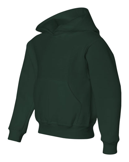 JERZEES Youth NuBlend® Hooded Sweatshirt 996YR #color_Forest Green
