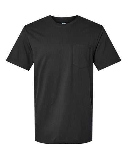 SoftShirts Unisex Classic Pocket T-Shirt 210 #color_Black