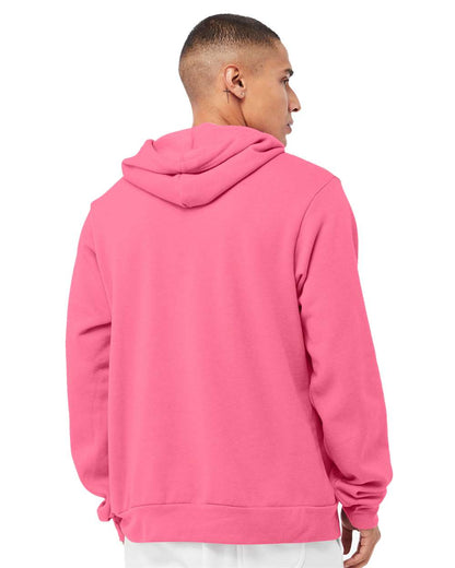 BELLA + CANVAS Sponge Fleece Hoodie 3719 #colormdl_Heather Charity Pink