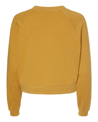 BELLA + CANVAS Women's Raglan Pullover Fleece 7505 #color_Heather Mustard