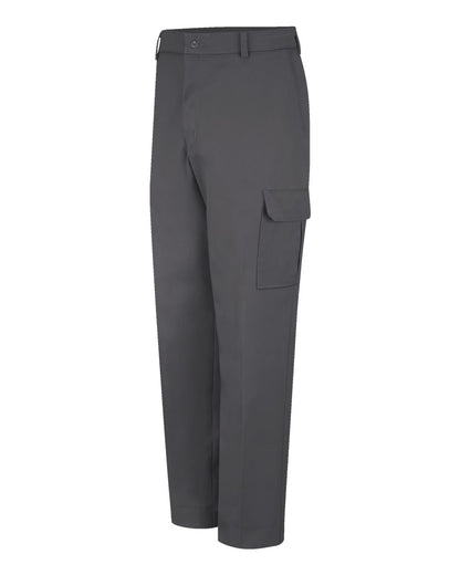Red Kap Men's Industrial Cargo Pants PT88 #color_Charcoal - Unhemmed