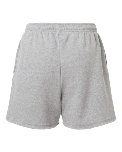 BELLA + CANVAS Women's Cutoff Fleece Shorts 3787 #color_Athletic Heather