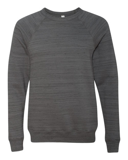 BELLA + CANVAS Sponge Fleece Raglan Crewneck Sweatshirt 3901 #color_Dark Grey Marble