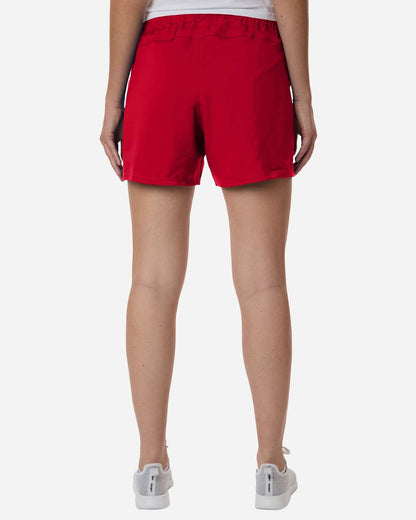 Adidas Women's D4T Woven 3" Shorts AT306 #colormdl_Team Power Red/ White