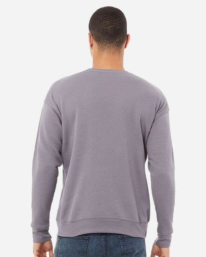 BELLA + CANVAS Unisex Sponge Fleece Drop Shoulder Crewneck Sweatshirt 3945 #colormdl_Storm