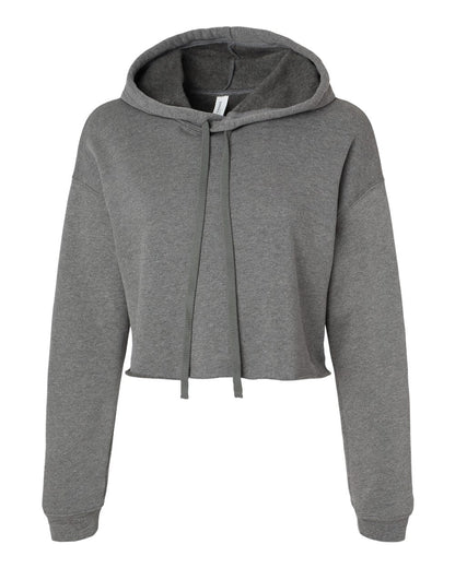 BELLA + CANVAS Women's Crop Fleece Hoodie 7502 #color_Deep Heather