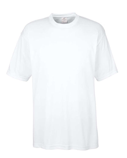 UltraClub Men's Cool & Dry Basic Performance T-Shirt 8620 #color_White