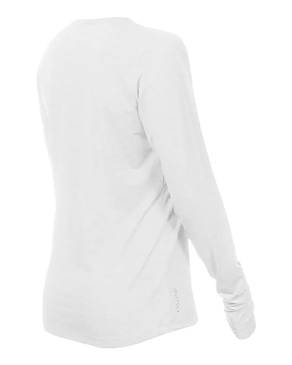 ANETIK Women's Breeze Tech Long Sleeve T-Shirt WSBRZL0 #color_White Heathered