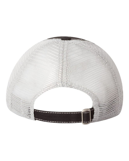 Valucap Bounty Dirty-Washed Mesh-Back Cap 3150 #color_Black/ Silver