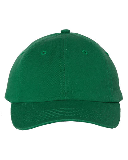 Valucap Youth Small Fit Bio-Washed Dad Hat VC300Y #color_Kelly