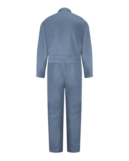 Red Kap Men's Snap-Front Cotton Coverall CC14 #color_Postman Blue