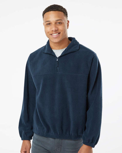 Burnside Polar Fleece Quarter-Zip Pullover 3052 #colormdl_Navy