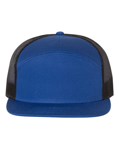 Richardson Seven-Panel Trucker Cap 168 #color_Royal/ Black