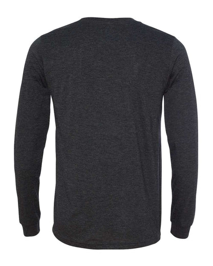 BELLA + CANVAS Unisex Triblend Long Sleeve Tee 3513 #color_Charcoal Black Triblend