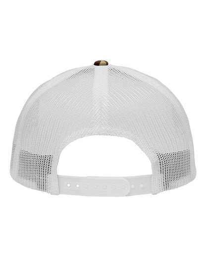 Sportsman Traditional Lo-Pro Mesh Back Trucker Fit Cap SP1450 #color_Chino Duck Camo/ White