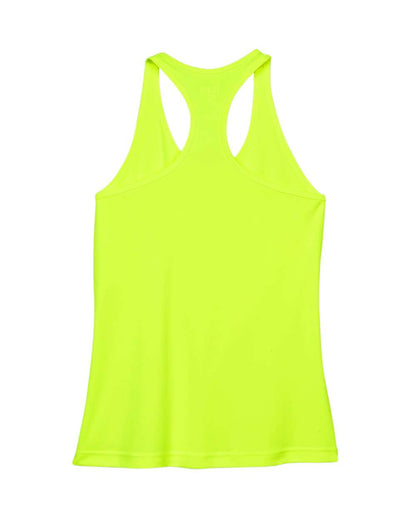 Team 365 Women's Zone Performance Racerback Tank TT11WRC #color_Safety Yellow
