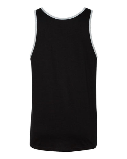 BELLA + CANVAS Jersey Tank 3480 #color_Black/ Athletic Heather