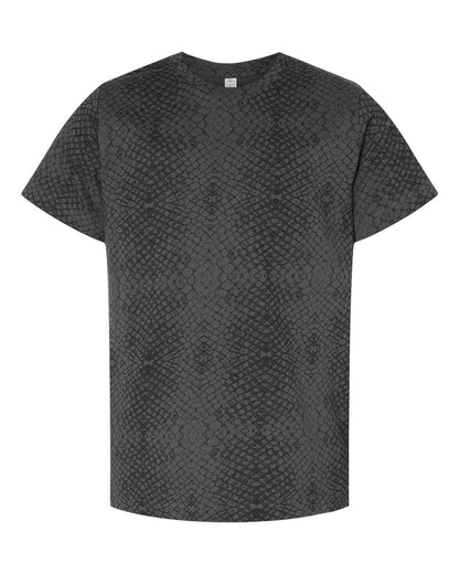 LAT Youth Fine Jersey Tee 6101 #color_Black Reptile