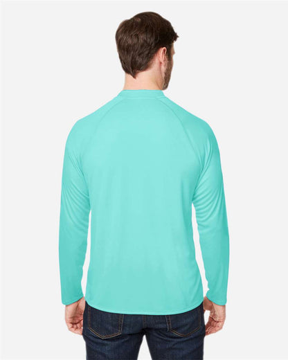 CORE365 Unisex Ultra UVP™ Marina Raglan Long Sleeve T-Shirt CE110 #colormdl_Sea Glass