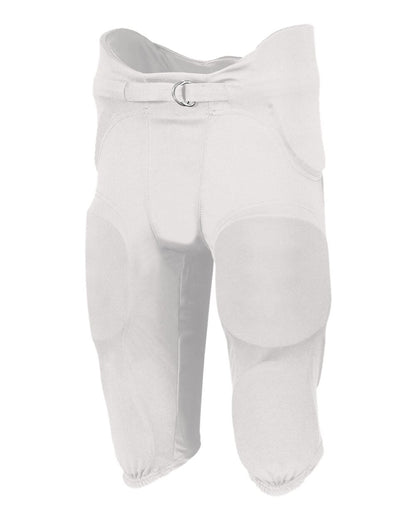 Russell Athletic Unisex Integrated 7-Piece Padded Football Pants F25PFM #color_White