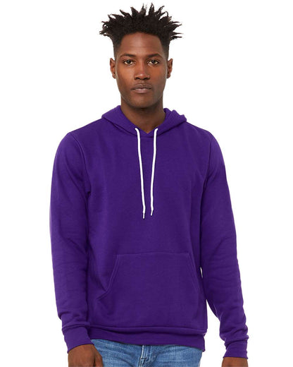 BELLA + CANVAS Sponge Fleece Hoodie 3719 #colormdl_Team Purple