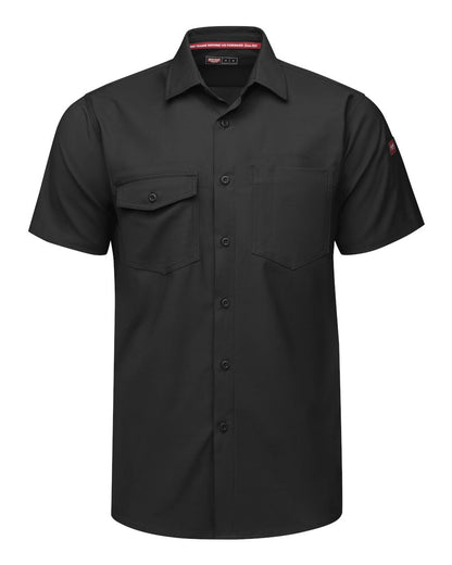 Red Kap Men's Tall Cooling Work Shirt TSM2T #color_Black