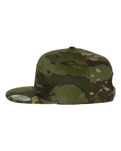 YP Classics Premium Flat Bill Snapback Cap 6089M #color_Multicam Tropic