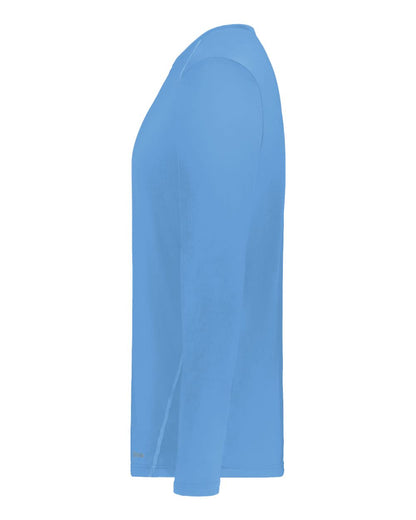 Holloway Unisex Essential Long Sleeve T-Shirt Powered By Coolcore 222138 #color_Columbia Blue
