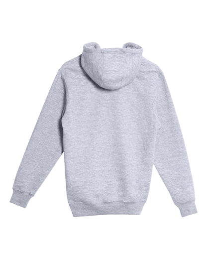 Lane Seven Unisex Premium Pullover Hooded Sweatshirt LS14001 #color_Heather Grey
