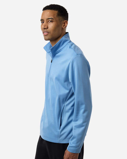 Team 365 Unisex Squad Cadet Quarter-Zip Tech Fleece Pullover TT401 #colormdl_Sport Light Blue
