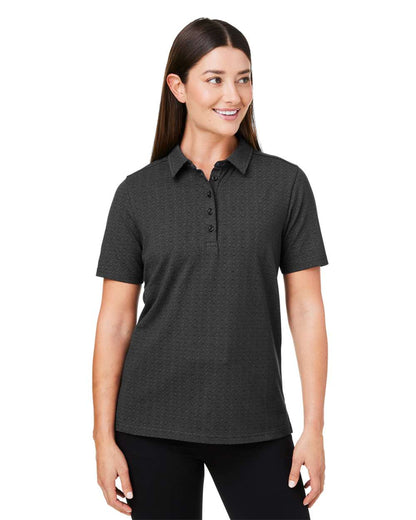 Devon & Jones Women's Crownlux Performance® Geo Polo DG101W #colormdl_Black/ Graphite
