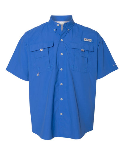 Columbia Men's PFG Bahama™ II Short Sleeve Shirt 212464 #color_Vivid Blue