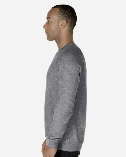 JERZEES Unisex Snow Heather French Terry Crewneck Sweatshirt 91MR #colormdl_Charcoal
