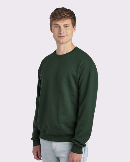 JERZEES Unisex NuBlend® Crewneck Sweatshirt 562MR #colormdl_Forest Green