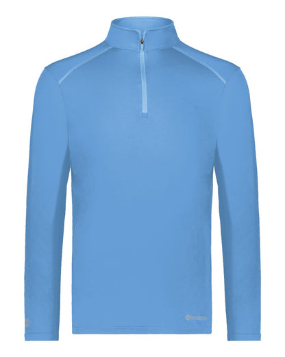 Holloway Men's CoolCore® Quarter-Zip Pullover 222140 #color_Columbia Blue