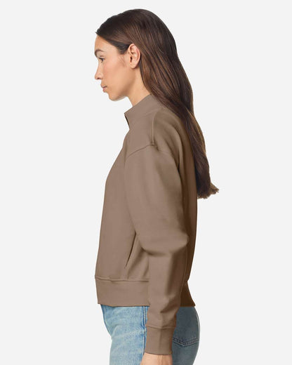 American Apparel Women's French Terry Full-Zip Jacket FTJ00 #colormdl_Savana