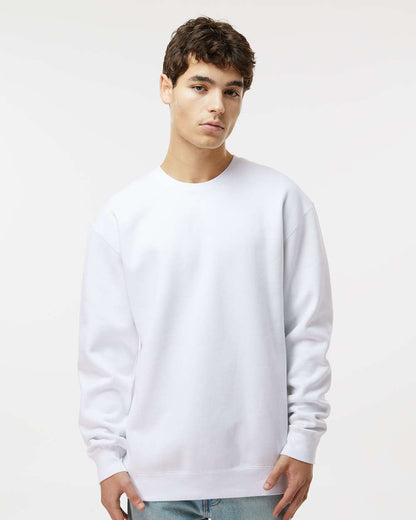 Independent Trading Co. Heavyweight Crewneck Sweatshirt IND3000 #colormdl_White